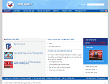 Tablet Screenshot of newworld.edu.vn